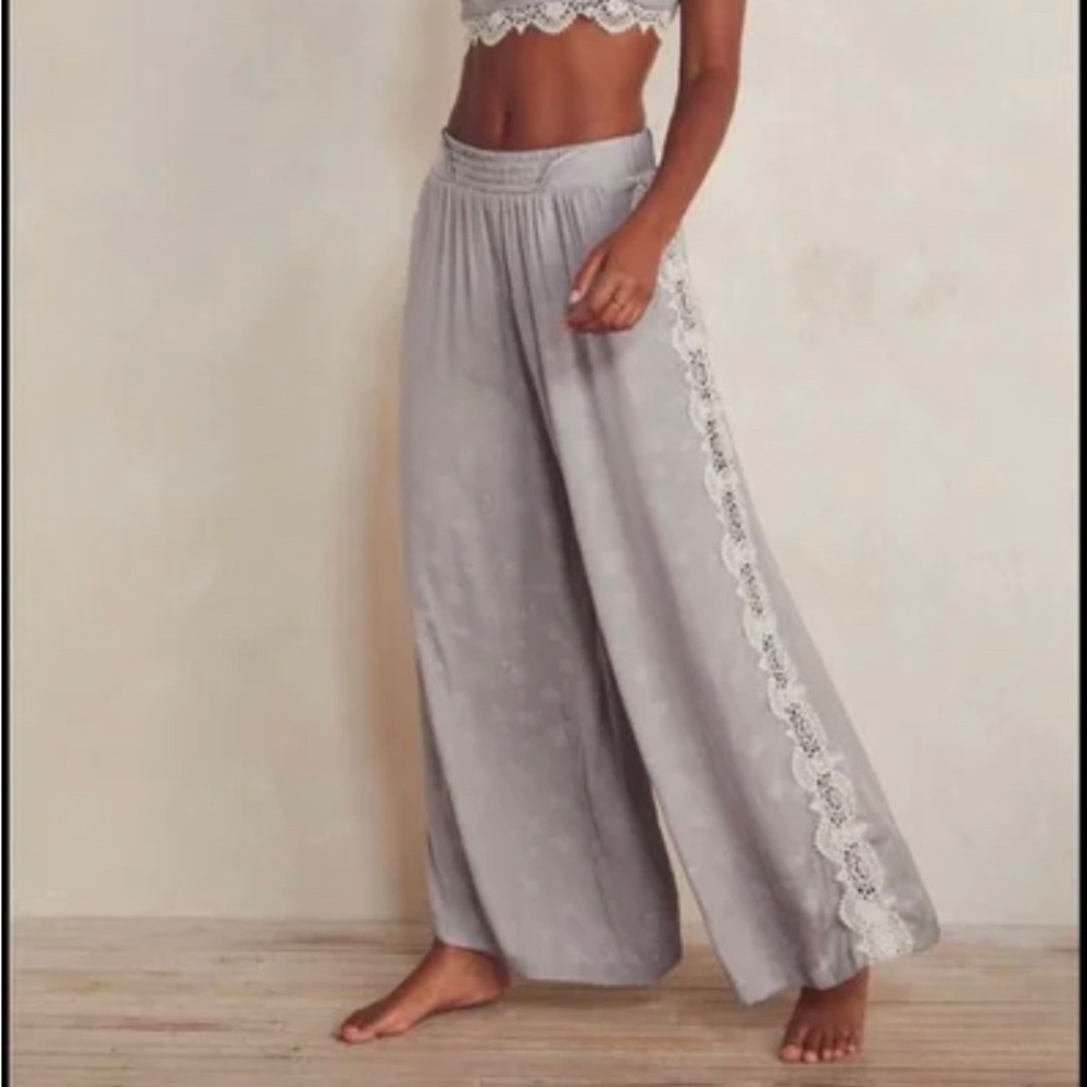 Free people Intimately What’s Good Lounge Pant in ocean Pearl